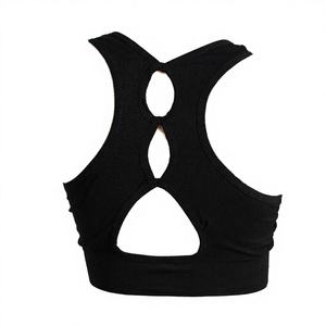 Soutien-gorge de sport simple et léger pour femme, à maintien élevé, extensible dans quatre directions, idéal pour la course à haute intensité et le fitness, écologique - Product Image 4