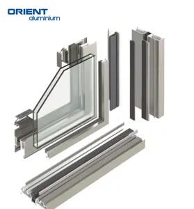 Acheter Aluminium Anodisé 6063 T5 Profilés en Aluminium Cadre Personnalisé Extrusion Profilés en Aluminium pour Portes Fenêtres Coulissantes