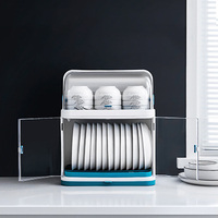 Égouttoir de cuisine double couche en plastique pour vaisselle, rangement et présentation de bols