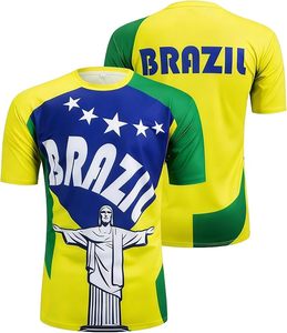 Prix d'usine Camisa Do Brasil Vêtements brésiliens en gros Grande taille Vêtements du Brésil <span class=keywords><strong>T</strong></span>-<span class=keywords><strong>shirt</strong></span> - Product Image 6
