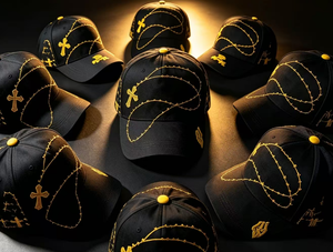 Gorra de béisbol de malla con visera curva 5, logotipo 3D bordado personalizado Exodo 14 JEY CEH, unisex, deportiva, con lazo, de alta calidad al por mayor - Product Image 1