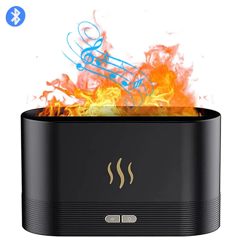 Diffuseur d'arôme et de flamme 3D pour ordinateur de bureau, humidificateur d'air avec USB, avec veilleuse, vente en gros, 2022