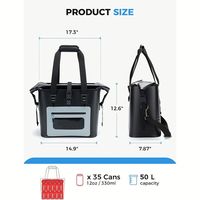 Großer Isolierter Rucksack-Kühler mit Auslaufsicherer Thermotasche für Picknicks, Camping und Wandern im Freien