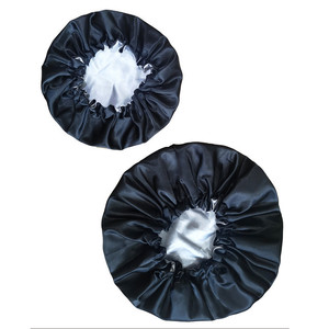 Créez votre logo – Ensemble bonnet de nuit en satin double couche pour cheveux bouclés, personnalisable et ajustable, pour maman et moi - Product Image 4