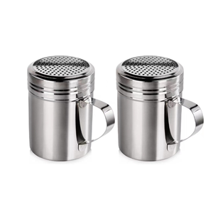 DFC315 Juego de 2 Saleros y Pimenteros Versátiles de Acero Inoxidable SUS304 de 10 oz con Asa - Product Image 6