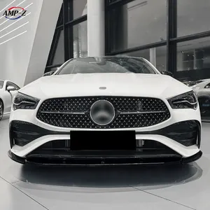 AMP-Z Hoge Kwaliteit Voorbumper Lip Auto Body Modification Kits Voor Benz Cla Klasse C 118X118 Facelift 2023 +