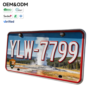 <span class=keywords><strong>Plaque</strong></span> d'<span class=keywords><strong>immatriculation</strong></span> décorative personnalisée durable sur le thème de Yellowstone, commande en gros, réduction sur les commandes urgentes, <span class=keywords><strong>plaque</strong></span> d'<span class=keywords><strong>immatriculation</strong></span> décorative - Product Image 1