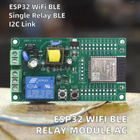Module de relais unique ESP32 WIFI avec BLE pour carte de développement, OS Linux, communication I2C, alimentation CA