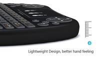 Penjualan Terlaris 2.4G Wireless Air Mouse Touchpad Mini Keyboard Nirkabel Kontrol Suara Indikator LED Mati Otomatis Kode Bergulir