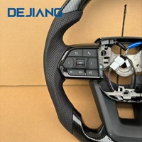 Volant de direction en cuir et fibre de carbone modifié pour Toyota Corolla LC300 Hilux Fortuner Land Cruise GR