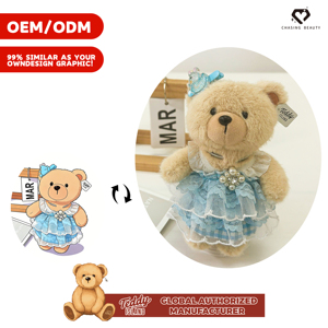 ชุดตุ๊กตาผ้าพลัฌลายตารางสีฟ้าขาวแต่งระบาย พร้อมชุดลูกไม้ประดับมุกและ<span class=keywords><strong>เพชร</strong></span>  รับสั่งทำตามตัวอย่างที่ลูกค้าจัดหา - Product Image 2