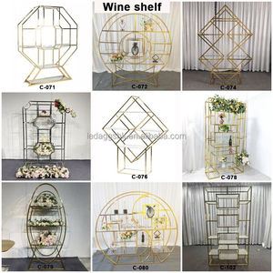 Soporte de Fondo Metálico de Acero Inoxidable LEDA para Eventos y Fiestas, Marco Simple para Fondo de Boda, Decoración con Globos y Flores, Forma Rectangular - Product Image 5