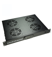 Ventilateur de rack à flux axial 19 pouces 1U en matériau SPCC, roulement à billes, 220V 15W, garantie 1 an, pour serveur et régulation de température de rack réseau