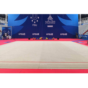 Tapis de <span class=keywords><strong>Gymnastique</strong></span> Rythmique Standard FIG Compétition Taille Personnalisée Disponible à l'Exportation Marque HANGJIA Fibre de Nylon École Club - Product Image 1
