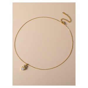 Conjunto de pendientes y collar estilo oso perla brillante, joyería de aleación de cobre, regalo para mujer, conjuntos de joyería de moda - Product Image 4