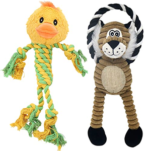 Jouet pour chien en peluche personnalisé avec étiquette, corde en coton à mâcher et à tirer, fabricant en gros pour marques d'animaux de compagnie, commande en gros - Product Image 1