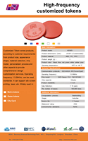 Prix usine 13.56Mhz jetons de pièce d'arcade jeton de jeu acrylique jeton de chariot jeton NFC étiquette de pièce intelligente PVC Rfid plastique rond fonctionnel