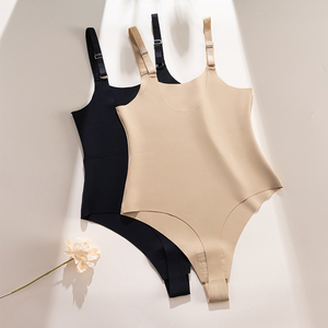 <span class=keywords><strong>Body</strong></span> Moldeador de Una Pieza con Tirantes, Estilo Tanga, con Botones Abiertos, para Mujer, Ropa Interior Moldeadora de Cintura y Abdomen - Product Image 4