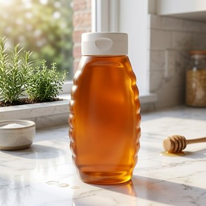 Bouteilles souples en PP <span class=keywords><strong>de</strong></span> 400 ml <span class=keywords><strong>de</strong></span> qualité alimentaire pour condiments, remplissage à chaud, avec bouchon à vis rabattable, pour vinaigrette, confiture et assaisonnements - Product Image 2