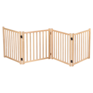 <strong>Wooden</strong> Safety <strong>Gate</strong> for <strong>Dog</strong> Barrier Foldable <strong>Stair</strong> <strong>Gate</strong>_4 Panels - Product Image 5