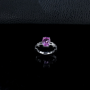 Anillo de Plata de Ley S925 con Zafiro Padparadscha - Product Image 3