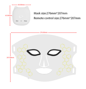 Prodotti di bellezza per la cura della pelle Belleza ringiovanimento <span class=keywords><strong>Photon</strong></span> Therapy viso e mento 1000nm 8 colori mascherina Led - Product Image 4