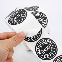 Etiquetas Adhesivas Personalizadas para Empaque de Tazas de Café, Resistentes al Calor y al Frío, Impermeables, Aptas para Congelador, Pegatinas de Plástico para Bebidas
