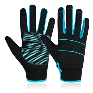 Guantes de Trabajo de Nailon Antideslizantes con Puntas Texturizadas, Muñequera Elástica, Guantes de Seguridad de Uso General de 10 Pulgadas y 4 milésimas de Espesor, Sin Silicona - Product Image 1