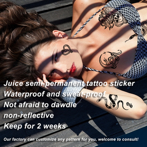 Pegatinas de tatuaje corporal impermeables al por mayor <span class=keywords><strong>diseños</strong></span> <span class=keywords><strong>semipermanentes</strong></span> no tóxicos para brazos de hombres y mujeres ideas de arte corporal geniales - Product Image 4