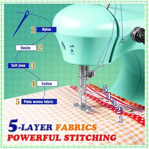 Mini Máquina <span class=keywords><strong>de</strong></span> <span class=keywords><strong>Coser</strong></span> Verde Todo en Uno, Máquina <span class=keywords><strong>de</strong></span> <span class=keywords><strong>Coser</strong></span> Electrónica Doméstica Profesional con Motor <span class=keywords><strong>de</strong></span> Plástico <span class=keywords><strong>de</strong></span> Cama Plana para Sastre, en Venta - Product Image 3