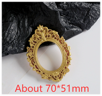 Miniature en résine, aigle doré mat, cadre photo, cabochon à dos plat, accessoires pour maison de poupée, accessoire de photographie DIY