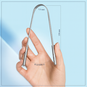 Raspador de Lengua de Acero Inoxidable 304 de Grado Médico de Alta Eficiencia para Eliminar el Mal Aliento, para el Cuidado Bucal Diario y Viajes - Product Image 4