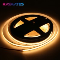 Mini bande LED COB 3mm de largeur PCB, CRI90, 4W, 3V/5V, 90Lm/W, taille de coupe 25mm, certifiée CE ROHS ETL, garantie 3 ans, pour décoration intérieure