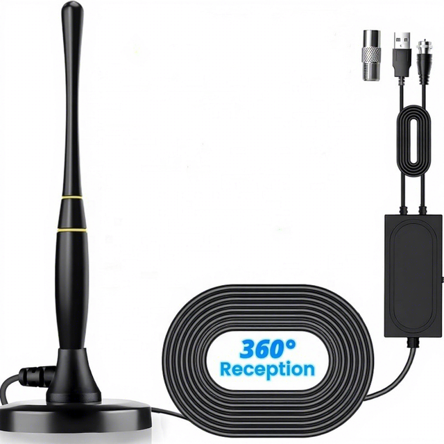 High-Performance Outdoor Digital Mobile TV Satellite Antenna Best Long-Range External Dual Band VHF/UHF 39dBi Gain Qiyuntong