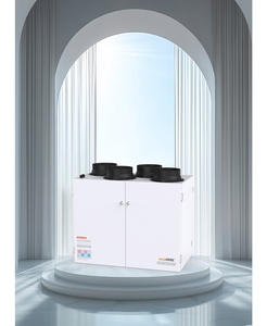 Ventilateur ERV vertical pour air frais avec récupération de chaleur 250m³/h, système de ventilation CVC pour maison passive - Product Image 1