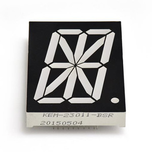 Phổ biến cathode màu xanh 2.3 inch duy nhất chữ số <span class=keywords><strong>16</strong></span> đoạn chữ và số <span class=keywords><strong>LED</strong></span> hiển thị Houkem-23012-A/BB - Product Image 4