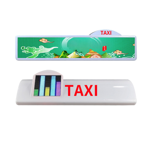 หน้าจอแสดงผล LED อิเล็กทรอนิคส์แบบเต็มจอโฆษณาแท็กซี่แบบใหม่ - Product Image 1