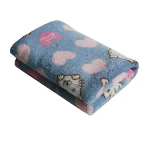 Online Hot Sell Various Printed Pattern Machine Washable Pet Blanket Cat Dog Pet Mat Bed