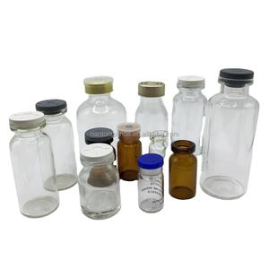 Hot Selling Custom Color Medical Glass <b>Bottles</b> Amber <b>Mini</b> Injection Tubular Vial Rubber Stopper Screen Printed for Infusions - Product Image 1