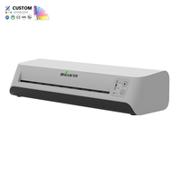 Machine à plastifier à chaud et à froid de qualité supérieure pour papier A4 et feuille métallique, avec temps de préchauffage rapide de 1 minute, format de bureau 235 mm