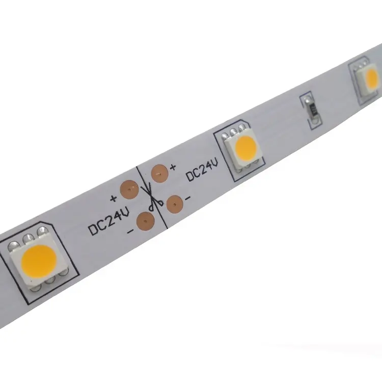 Siêu chất lượng 150 Led mỗi mét Dimmable 5050 SMD LED Strip 24V linh hoạt 5050 đèn LED