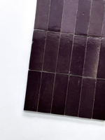 Carreaux Zellige Artisanaux Faits Main Prune Foncée – Carreaux de Métro en Terre Cuite Brillante Sur Mesure Antidérapants et Résistants à l'Usure 150x50mm pour un Style Moderne