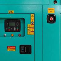 Groupe électrogène diesel insonorisé 50Hz 60kW 75kVA pour GRW60 24V DC, démarrage électrique, 100% efficace