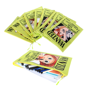 26 nuevo diseño Anime Wanted Luffy Demon Slayer Attack on <span class=keywords><strong>Titan</strong></span> bolsa para documentos con cremallera para documentos A4 para estudiantes en la escuela - Product Image 1