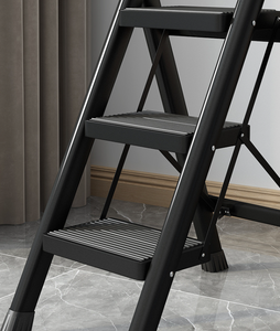 EN131 Black Red <strong>White</strong> Pink Blue Carbon Steel <strong>Ladder</strong> 150kg Capacity Foldable Flower <strong>Shelf</strong> Modern Design Portable Household <strong>Ladder</strong> - Product Image 6