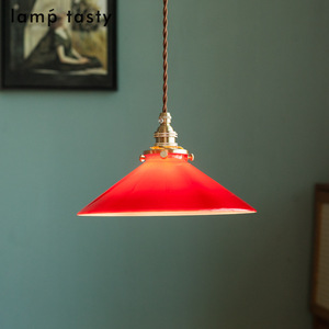 Lámpara Colgante de Cristal Verde, Estilo Retro, con una Sola Cabeza LED, para Iluminación del Hogar - Product Image 4