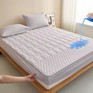 Bamboo Fiber Bed Cover Hotel Family 200TC Washable Bed Coverlet for Hotel Home Use <b>Mattress</b> <b>Protector</b> <b>Waterproof</b> <b>Mattress</b> Cover - Product Image 2
