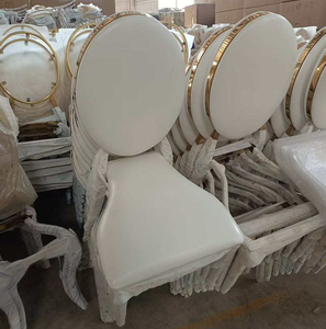 Chaises empilables en métal pour hôtel, mobilier de salle à manger moderne pour mariages et événements - Product Image 1