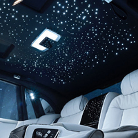 Luz LED para Techo de Coche de 12V, Luz de Techo Decorativa con Efecto de Estrella Fugaz, Compatible con Control por RF/APP