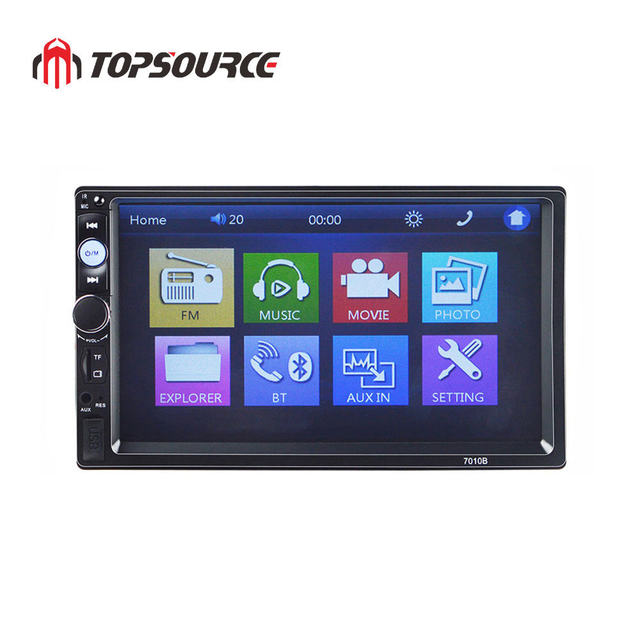 2 Din 7 Inch HD Touch Screen Audio Multimedia Player Auto Radio Support BT USB 7010B Car Radio Mp5 Player